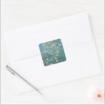 Vincent van Gogh's Almond blossom (1890) Square Sticker<br><div class="desc">Vincent van Gogh's Almond blossom (1890) famous painting.</div>