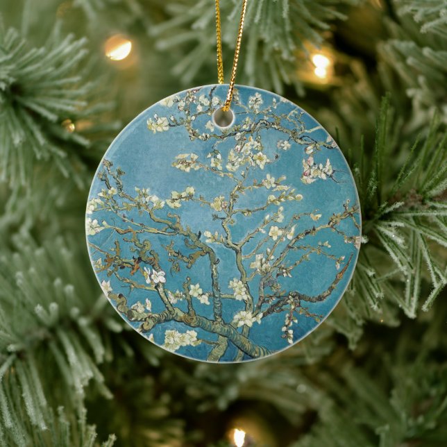 Vincent van Gogh's Almond Blossom Ceramic Ornament (Tree)