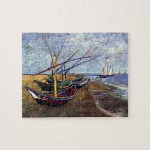 Vincent van Gogh's Fishing Boats Jigsaw Puzzle