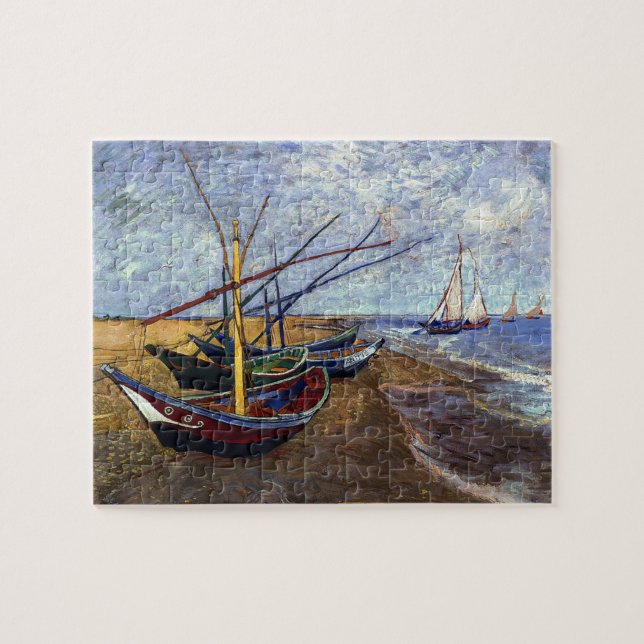 Vincent van Gogh's Fishing Boats Jigsaw Puzzle (Horizontal)