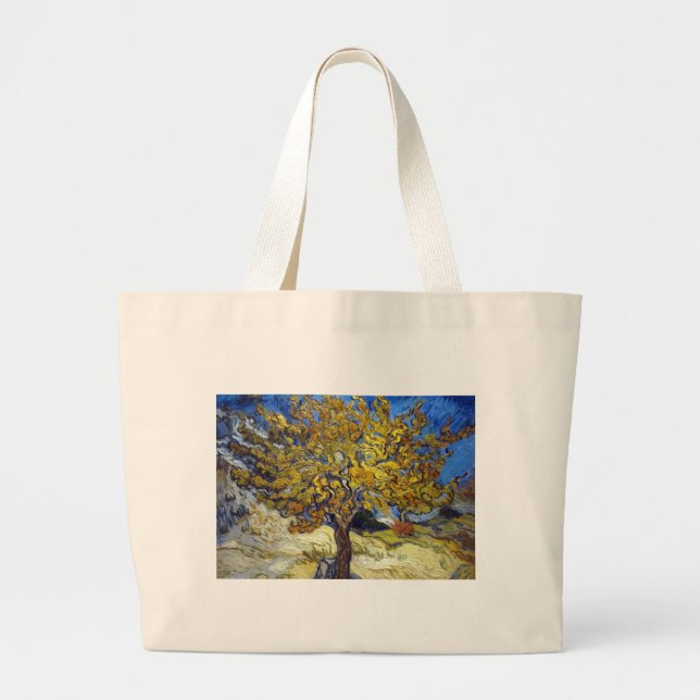 Vincent Van Gogh's Mulberry Tree Large Tote Bag (Front)