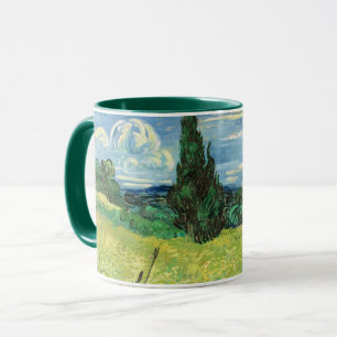 Vincent van Gogh's painting, Green Field, Mug