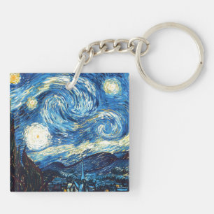 Vincent van Gogh's painting, Starry Night, Key Ring