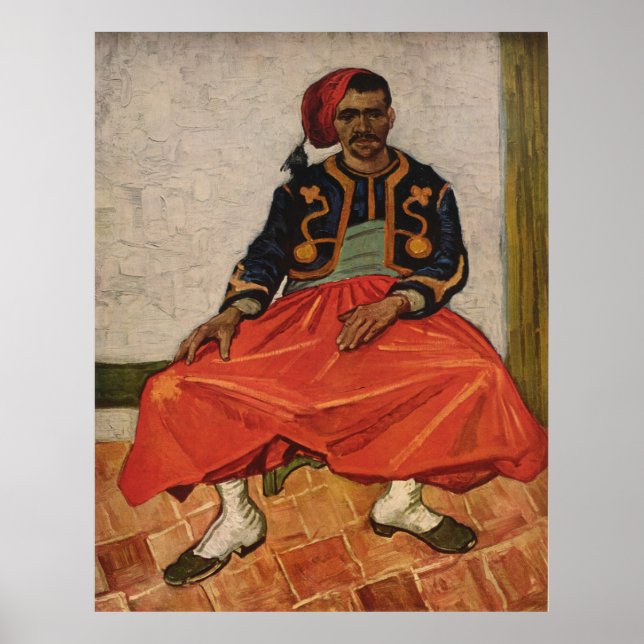 Vincent van Gogh's Painting "The Zouave" (1888) Poster (Front)