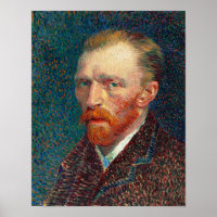 Vincent Van Gogh's Self-Portrait (1887). 11 x 14