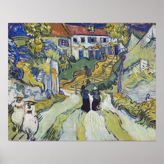 Vincent van Gogh's Stairway at Auvers 1890 Small Poster (Front)