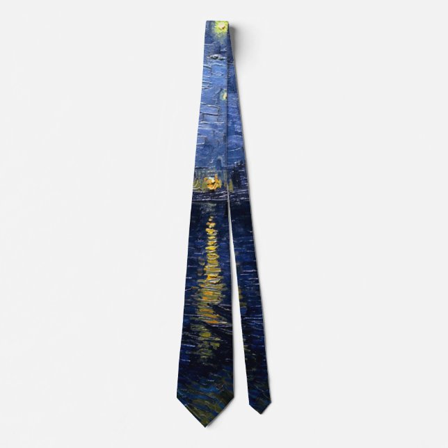 Vincent van Gogh's Starry Night Over the Rhone Tie (Front)