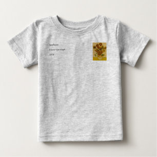 Vincent van Gogh's Sunflowers, 1878 Baby T-Shirt