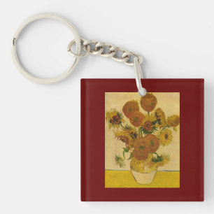Vincent van Gogh's Sunflowers, 1878 Key Ring