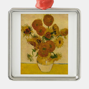 Vincent van Gogh's Sunflowers, 1878 Metal Tree Decoration