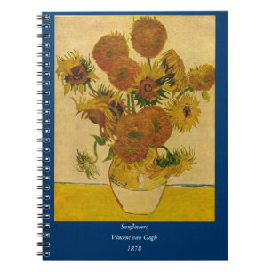 Vincent van Gogh's Sunflowers, 1878 Notebook