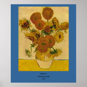 Vincent van Gogh's Sunflowers, 1878 Poster