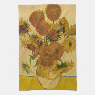 Vincent van Gogh's Sunflowers, 1878 Tea Towel