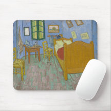 Vincent van Gogh's 'The Bedroom' Art Mouse Pad