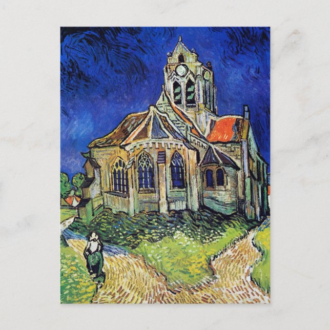 Vincent van Gogh's The Church at Auvers Postcard (Front)
