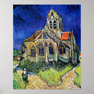 Vincent van Gogh's The Church at Auvers Poster