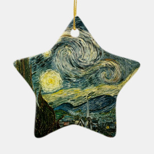 Vincent van Gogh's The Starry Night (1889) Ceramic Ornament