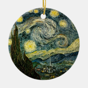 Vincent van Gogh's The Starry Night (1889) Ceramic Ornament