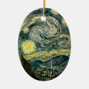 Vincent van Gogh's The Starry Night (1889) Ceramic Ornament
