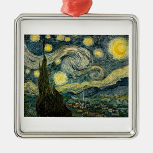 Vincent van Gogh's The Starry Night (1889) Metal Tree Decoration