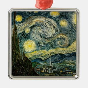 Vincent van Gogh's The Starry Night (1889) Metal Tree Decoration