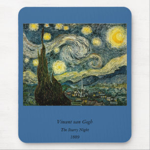 Vincent van Gogh's The Starry Night (1889) Mouse Pad