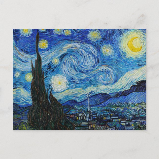 Vincent Van Gogh's The Starry Night  Postcard (Front)
