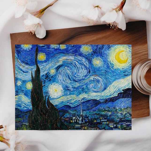 Vincent van Gogh's The Starry Night Postcard ("The Starry Night" by Vincent Van Gogh)