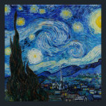 Vincent Van Gogh's The Starry Night Poster<br><div class="desc">Immerse yourself in the mesmerising beauty of Vincent Van Gogh's The Starry Night with this high-quality reproduction art print. Own a piece of art history and let the brilliance of Van Gogh's masterpiece illuminate your surroundings.</div>