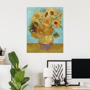 Vincent van Gogh's Vase with Twelve Sunflowers Poster