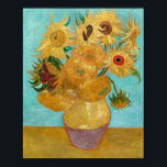Vincent van Gogh's Vase with Twelve Sunflowers Poster<br><div class="desc">Print of Vincent van Gogh's Vase with Twelve Sunflowers (1888–1889). The vibrant colours bring light and warmth to any room! The perfect art for any wall,  and a perfect gift for all occassions.</div>