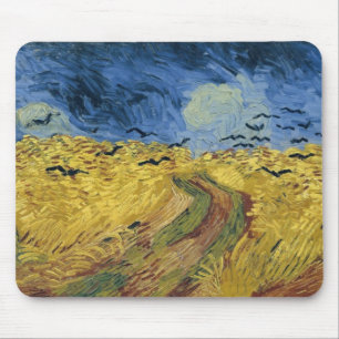 Vincent van Gogh's Wheat Field with Crows (1890) Mouse Pad
