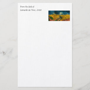 Vincent van Gogh's Wheat Field with Crows (1890) Stationery