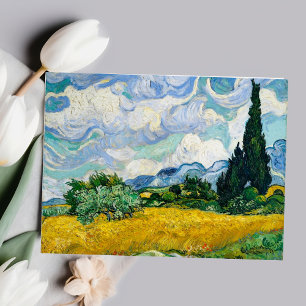 Vincent van Gogh's Wheat Field with Cypresses Post Postcard