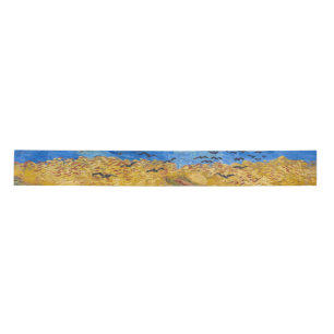 Vincent van Gogh's Wheatfield with Crows  Satin Ribbon