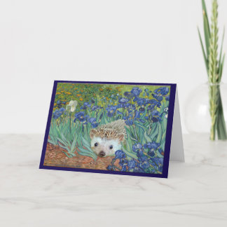 Vincent van Hog’s “Irises and Also a Hedgehog.” Card