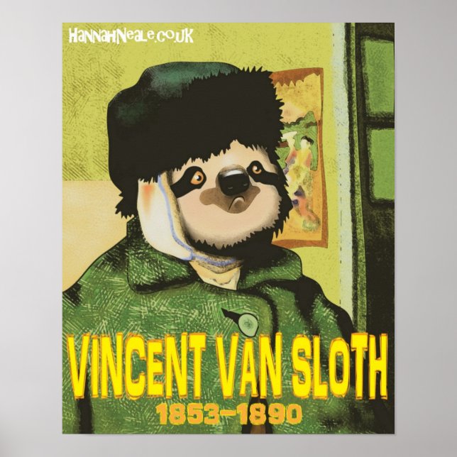 Vincent Van Sloth Print (Front)