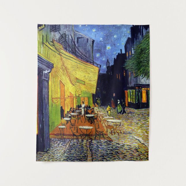 Vincent Willem van Gogh - Cafe Terrace at Night Tapestry (Front)