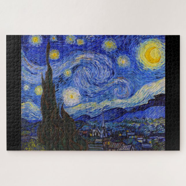 Vincent Willem van Gogh , “ Starry Night ” Jigsaw Puzzle (Horizontal)