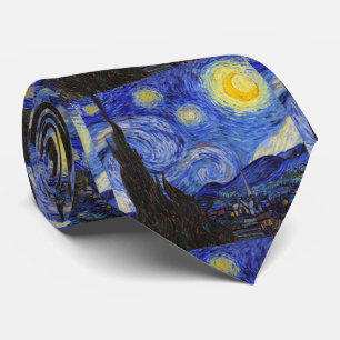 Vincent Willem van Gogh , "Starry Night" Necktie
