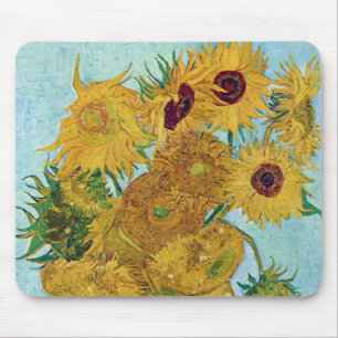 Vincent Willem van Gogh, sunflower Mouse Pad