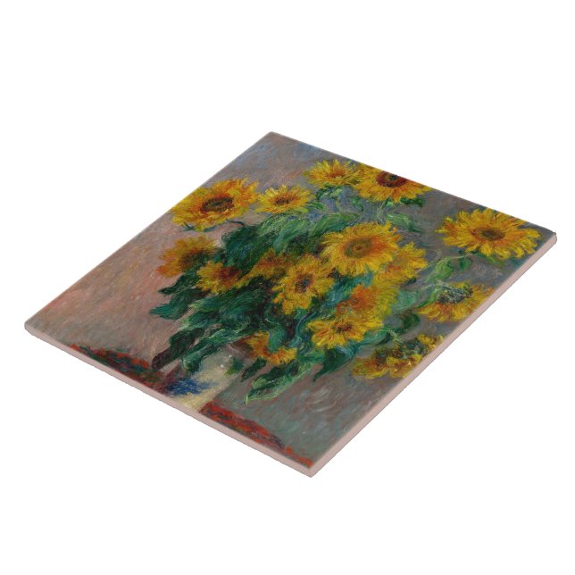 Vincent Willem van Gogh, Sunflower Tile (Side)