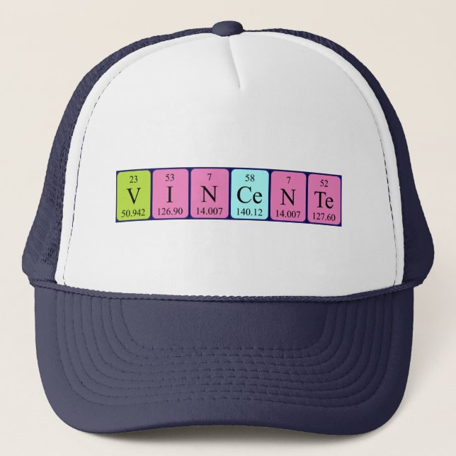 Vincente periodic table name hat (Front)