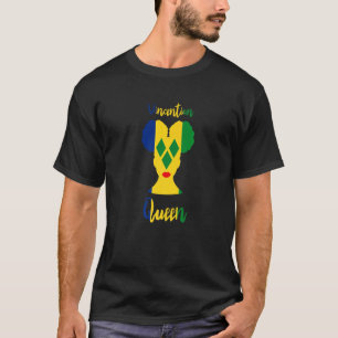 Vincentian Queen St Vincent Grenadines Flag Afro R T-Shirt