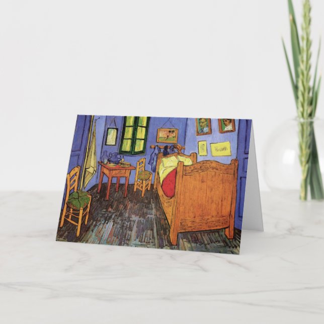 Vincent's Bedroom in Arles by Vincent van Gogh Card (Front)