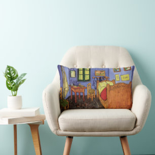 Vincent's Bedroom in Arles by Vincent van Gogh Lumbar Cushion