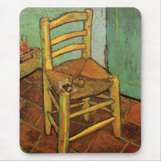 Vincent's Chair with His Pipe by Vincent van Gogh Mouse Pad