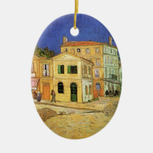 Vincent's House in Arles by Vincent van Gogh Ceramic Ornament