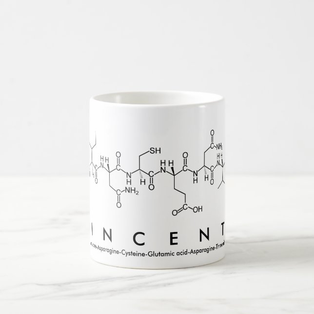 Vincenty peptide name mug (Center)