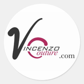 vincenzocouture.com classic round sticker